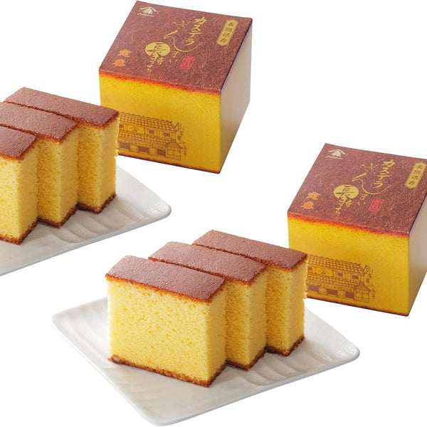 Kashuen Morinaga Delicious Castella Cake, Made in Japan, 2-Piece Set Made in JAPAN - Tokyo Sakura Mall