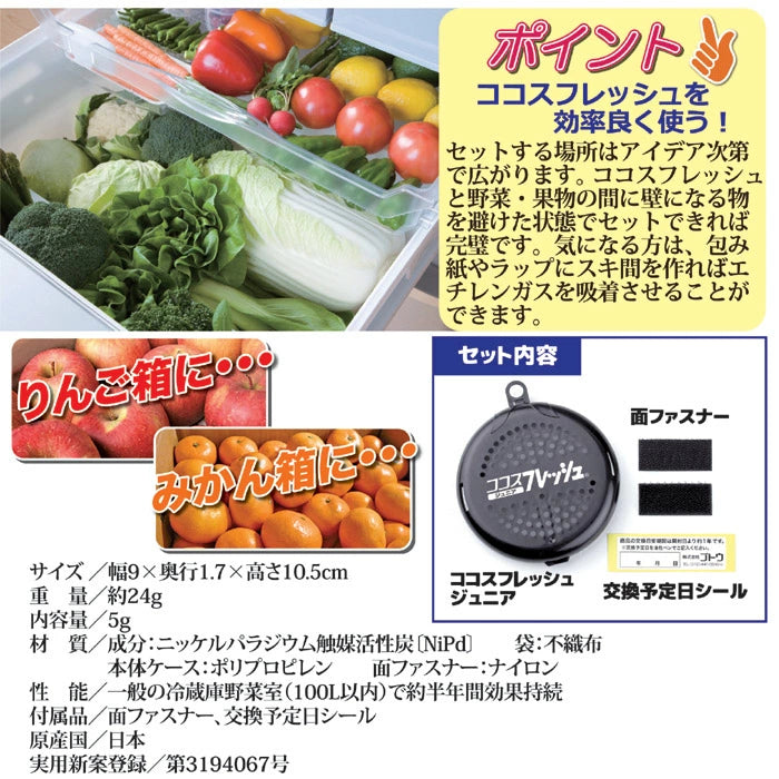 GOTO Cocos Fresh Junior Refrigerator Container – Keep Vegetables Fresher for Longer! JAPAN - Tokyo Sakura Mall