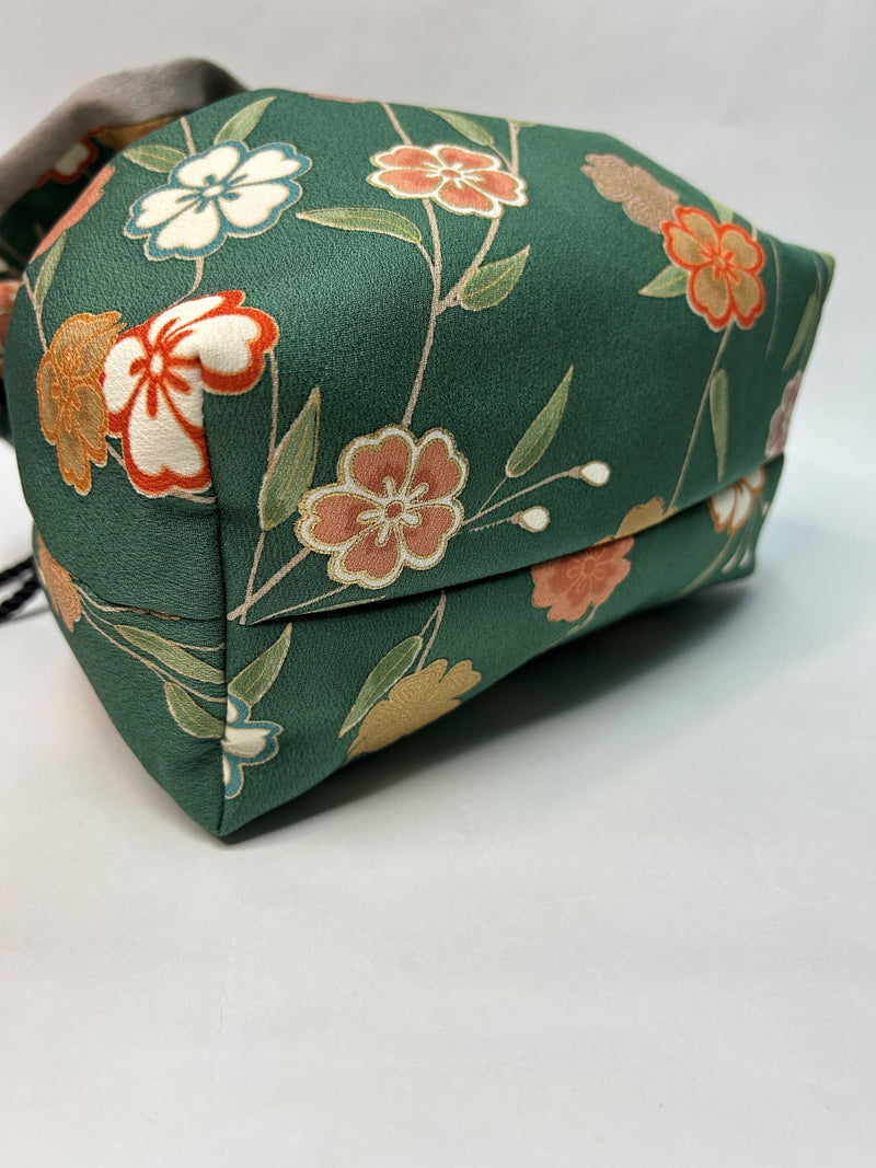 Kimono drawstring bag / Only One Bag due to recycled Kimono-  Gunma Store Japan