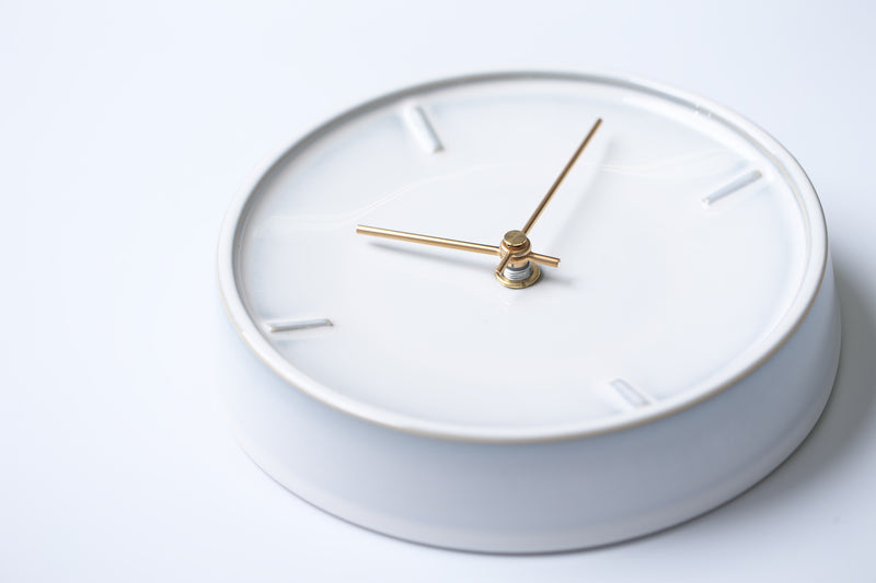 GLAZED CLOCK Ceramic Clock Handmade Tajimi Gifu Japan