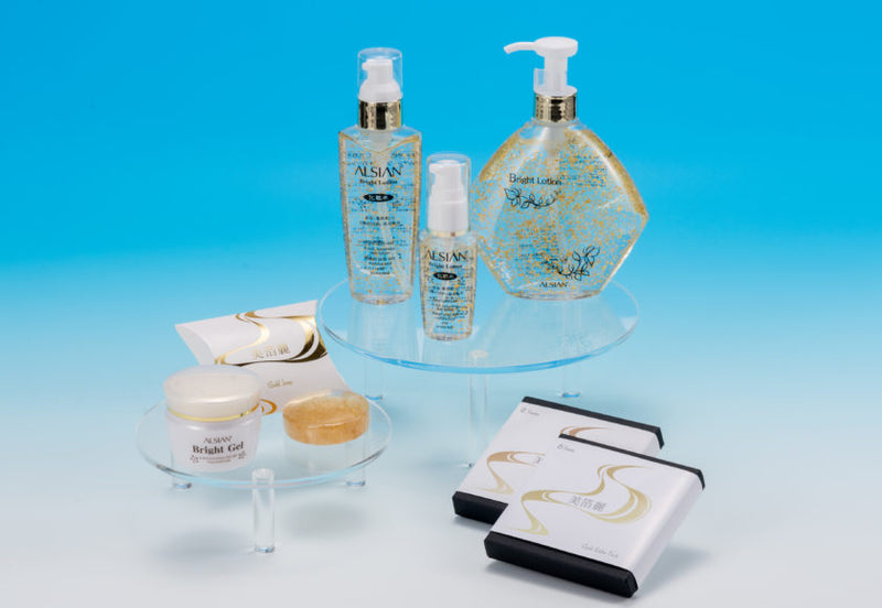 Gold Skincare Series: Bright Lotion (35ml, 120ml), Shin Bright Lotion (350ml) With 24K Gold Leaf from Ishikawa, Japan - Kurumira Shop