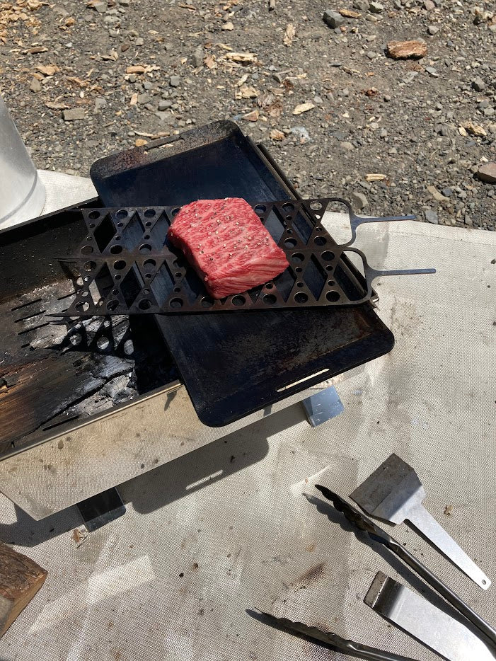 Campfire Flame Healing A4 Stove Pit for BBQ Made in JAPAN MOW - Kurumira Shop