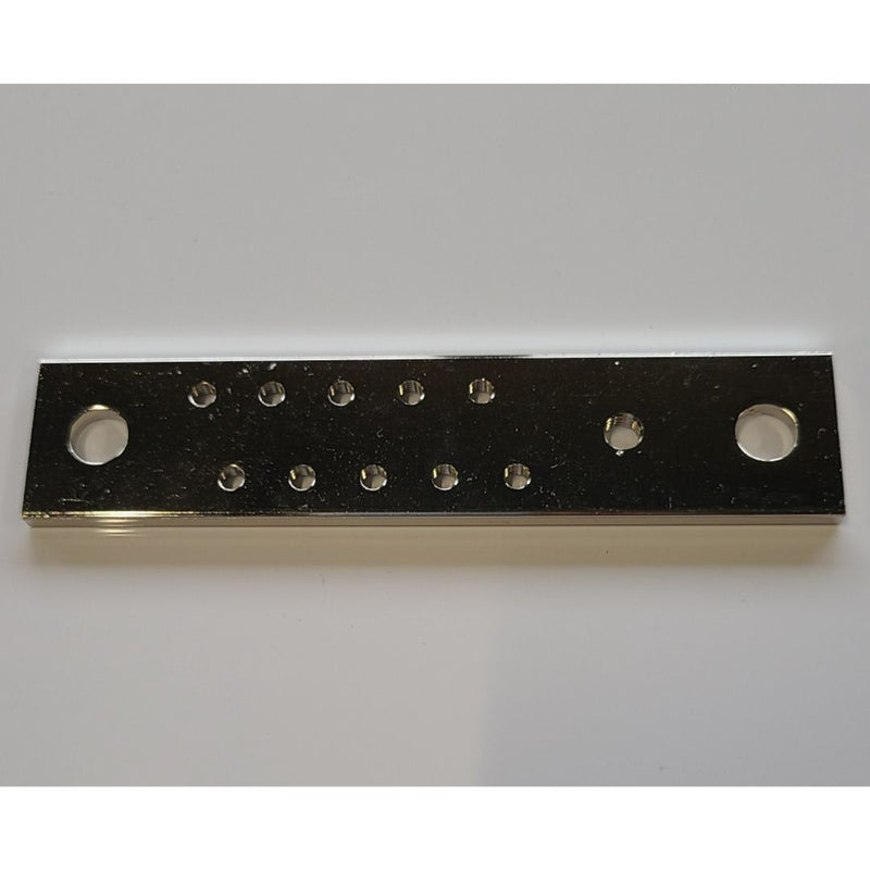 Cl100-1/2H Copper and Nickel-plated Earth Bar (115mm/25mm/4mm) Model No: H25-10 (10 pcs) - Kurumira Shop