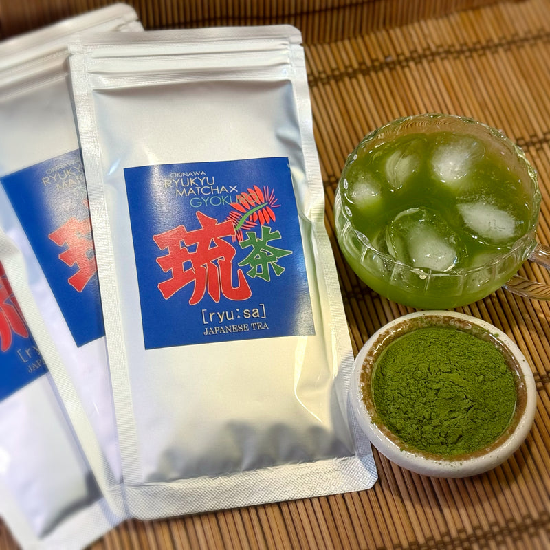 Ryusa (Gyokuro and Okinawan tea blended high class Japanese Tea) by Ohtake-En-  Gunma Store Japan