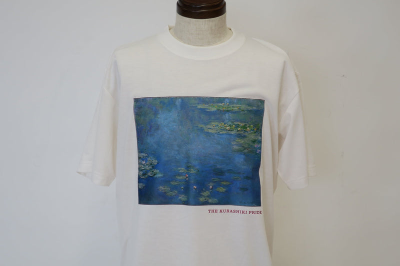 T-shirts printed on recycled fabric with Monet's Waterlilies Limited of 30 from the Ohara Museum of Art Japan - The Japan Pride