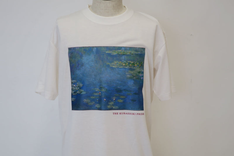 T-shirts printed on recycled fabric with Monet's Waterlilies Limited of 30 from the Ohara Museum of Art Japan - The Japan Pride