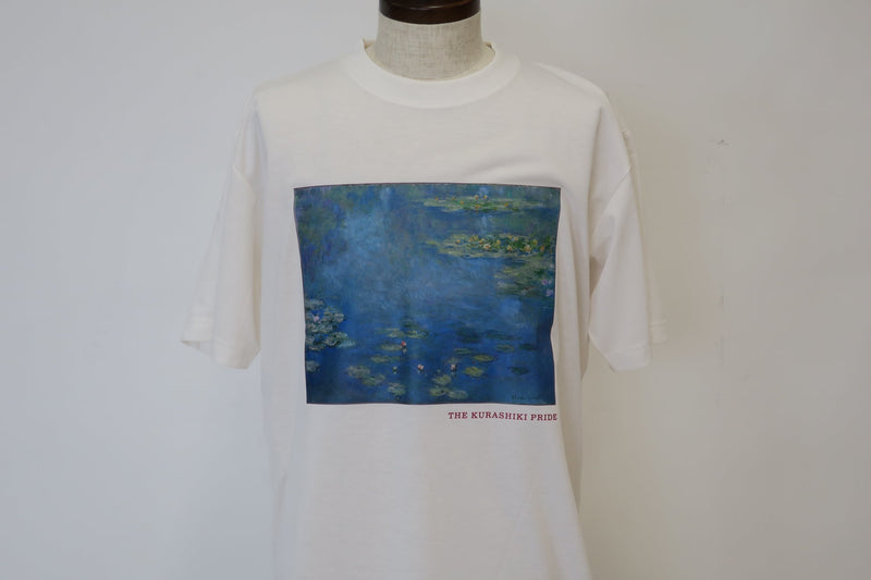 T-shirts printed on recycled fabric with Monet's Waterlilies Limited of 30 from the Ohara Museum of Art Japan - The Japan Pride