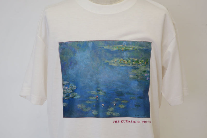 T-shirts printed on recycled fabric with Monet's Waterlilies Limited of 30 from the Ohara Museum of Art Japan - The Japan Pride