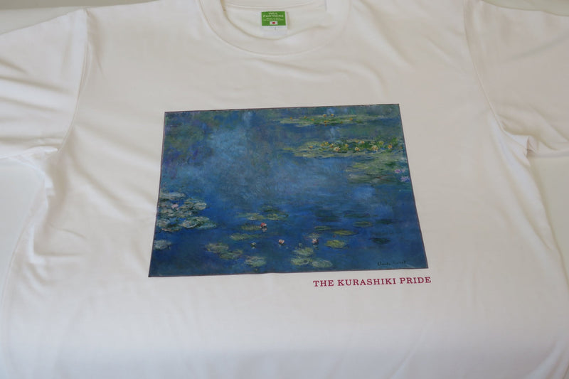 T-shirts printed on recycled fabric with Monet's Waterlilies Limited of 30 from the Ohara Museum of Art Japan - The Japan Pride