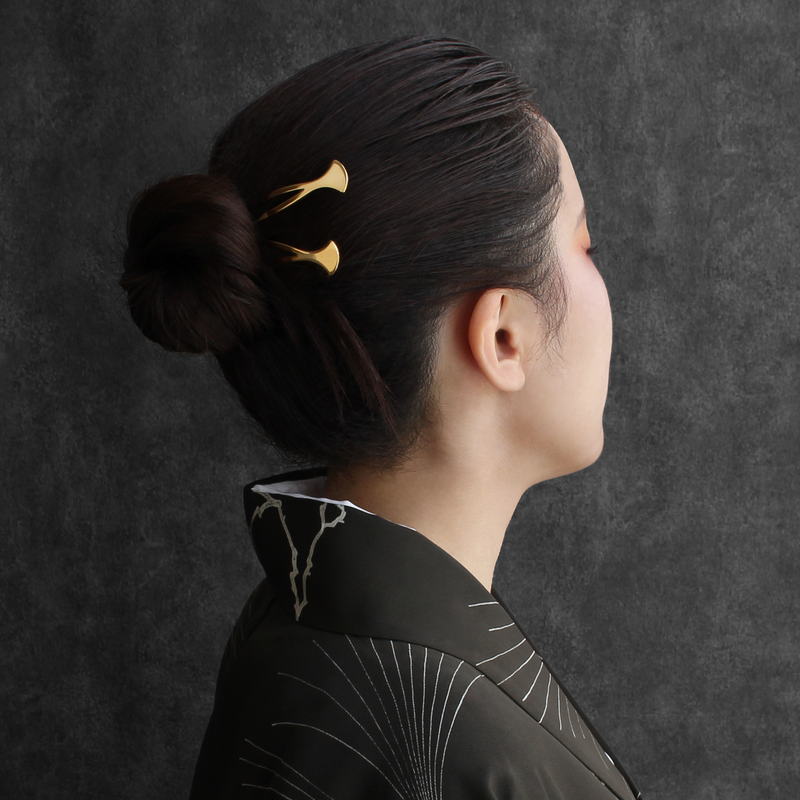 Petit Series Stainless Steel Kanzashi Hairpin - Elegant and Compact Design from Shizuoka, Japan