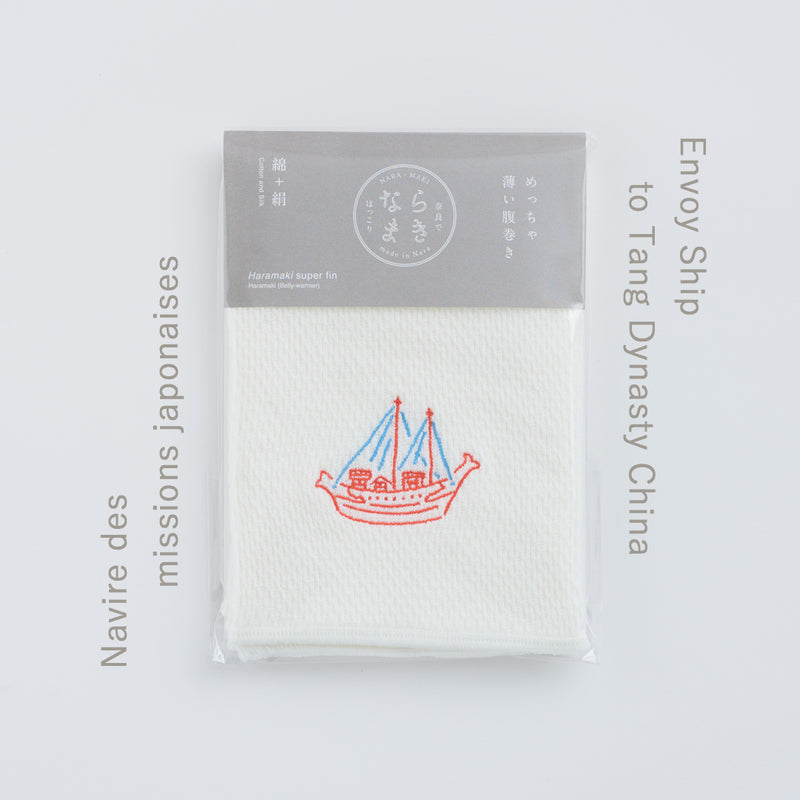 From the best textiles place in Japan / Naramaki Super Thin Belly Warmer - Nara Lucky Charm-  Nara Store Japan