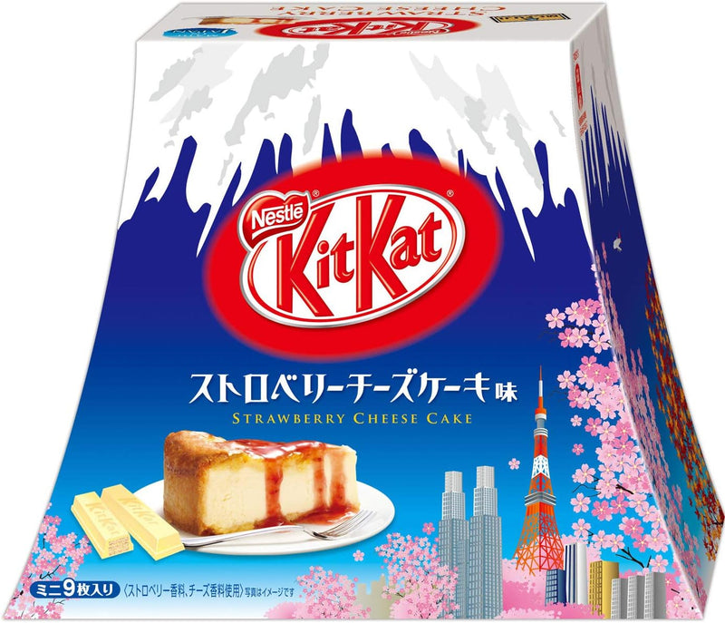 Kit Kat Mini Japanese Fuji Mt.Fuji Strawberry Cheesecake Flavor - Tokyo Sakura Mall