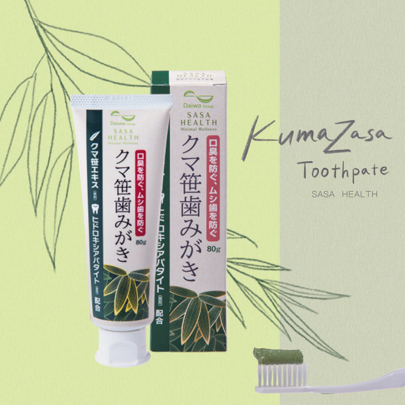 FREE SHIP! Daiwa BRI Kumazasa Natural toothpaste 80g Made from 100% natural bamboo extract Made in JAPAN - Kawasaki City Store