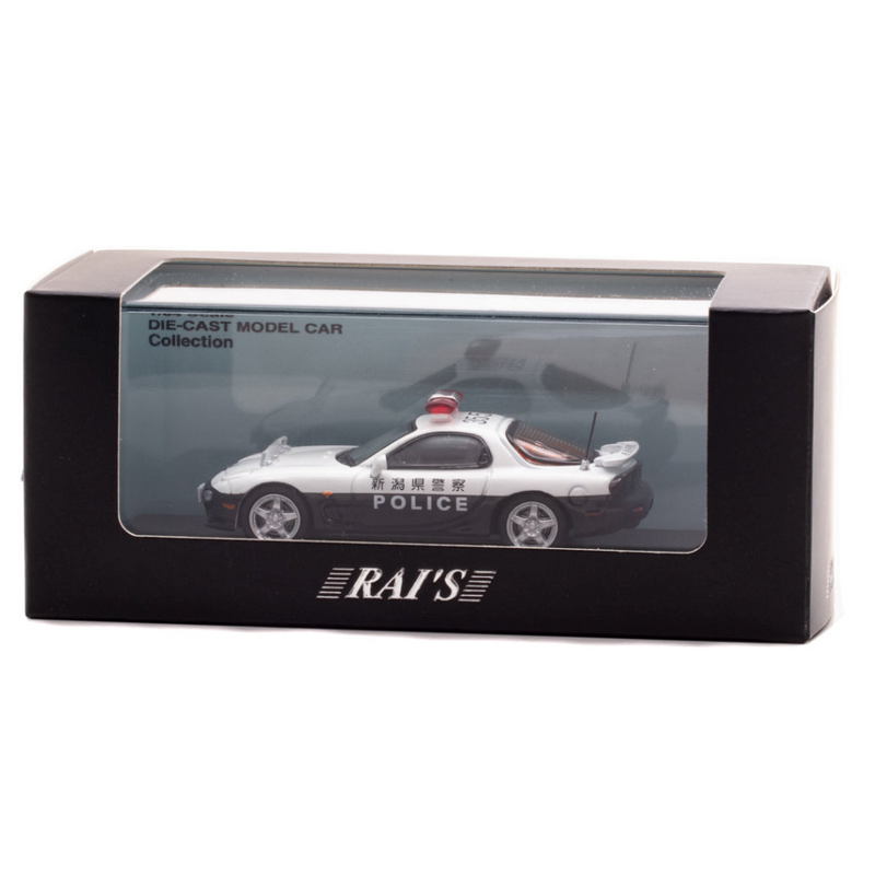 RAI'S 1/64 Mazda RX-7 (FD3S) Niigata Highway Police Mini-Car Limited 1000 Made in JAPAN - Kurumira