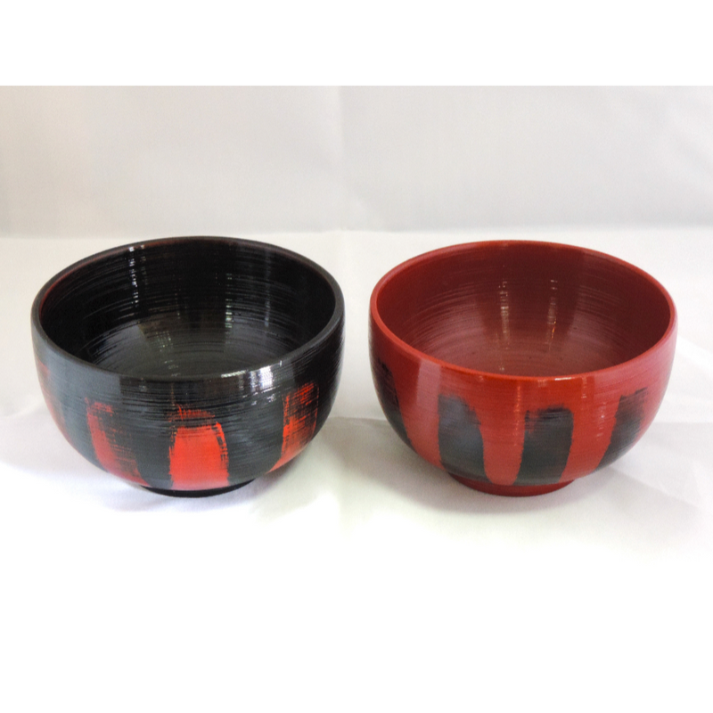 Sakurai Lacquerware Meoto Donwan with Hakeme Finish Made in JAPAN - Kurumira