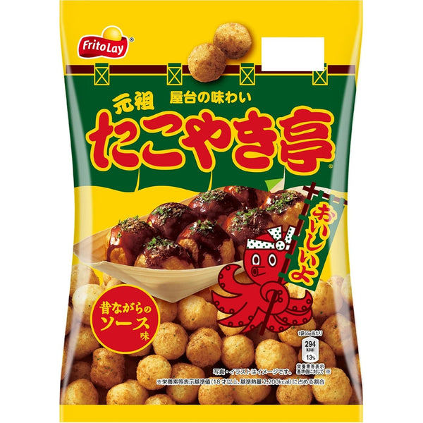 Calbee Takoyaki Snack TAKOYAKITEI Traditional Sauce Flavor 55g × 12 Bags Made in JAPAN - Tokyo Sakura Mall