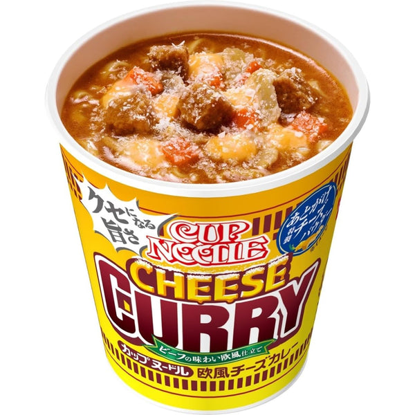 Nissin Cup Noodle European Cheese Curry & Beef Flavor 85 x 20 Made in Japan - Tokyo Sakura Mall