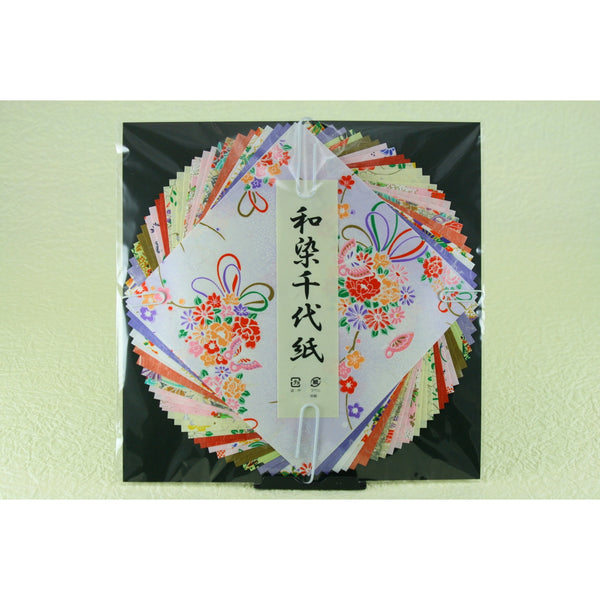 Wazome Chiyogami 15×15cm - Yuzen and Unryu-patterned Washi 30 papers set - Kurumira Shop