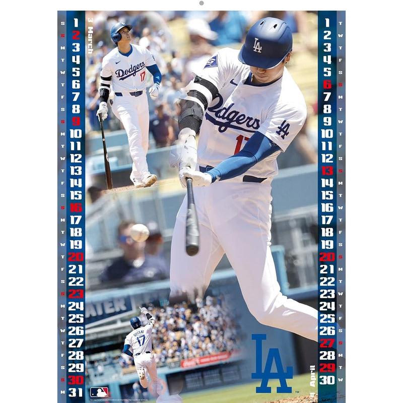 L.A. Dodgers Shohei Ohtani 2025 Calendar Wall Hanging by ENSKY JAPAN - Tokyo Sakura Mall