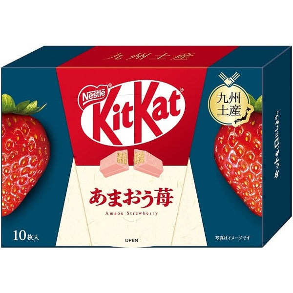 Kit Kat Mini Japan Limited Edition Amaou Strawberries wrapped creamy white chocolate - Tokyo Sakura Mall