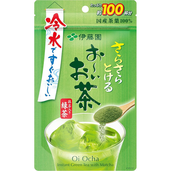 Ito En Oi Ocha Matcha Powder 80g (Green Tea) Resealable Bag Made in Japan Dodgers Shohei Ohtani Recommend - Tokyo Sakura Mall