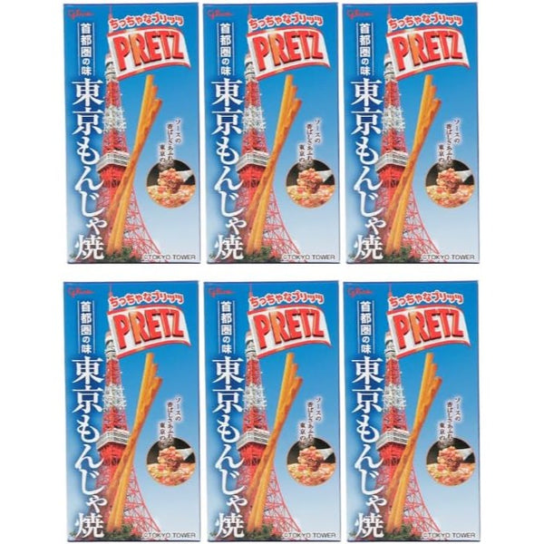 Glico Pretz Mini Tokyo Limited Edition Monjya flavor x 6 Pack Made in JAPAN - Tokyo Sakura Mall