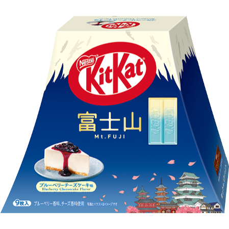 Nestle Kit Kat Mini Fuji san Mt. Fuji Blueberry Cheese Cake 9 Pack exclusive sell only JAPAN - Tokyo Snack Land