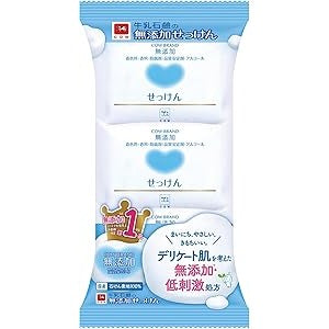 Cow Brand Milk Soap Additive-Free Soap 3 Bars Made in JAPAN - Tokyo Sakura Mall