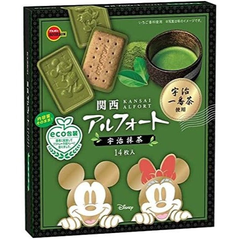 Bourbon Alfort Kansai Disney Limited Kyoto Uji Matcha First-Flush Tea JAPAN - Tokyo Sakura Mall