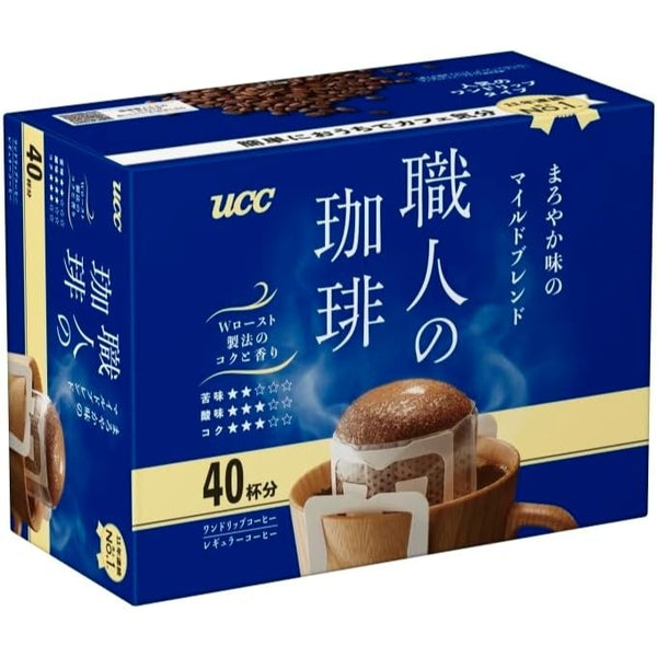 UCC Craftsman Coffee Drip Coffee Mild Blend with Smooth Flavor 40 Servings JAPAN - Tokyo Sakura Mall