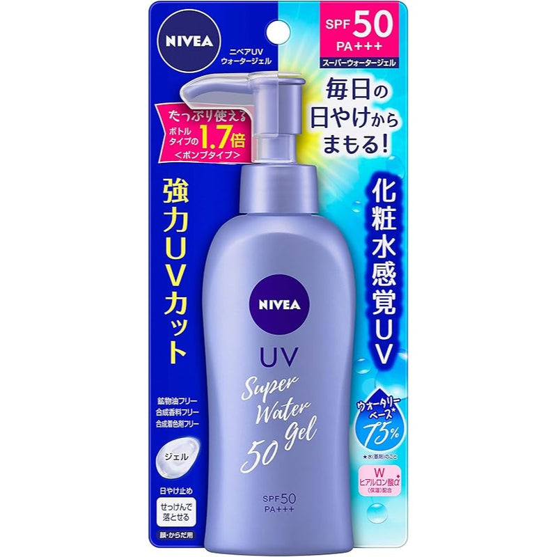 NIVEA Sun Protect Water Gel SPF50/PA+++ (140g Pump) Made in JAPAN - Tokyo Sakura Mall