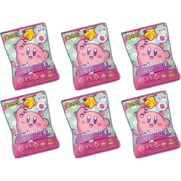 Kirby Sparkling Bath Ball with Mascot Surprise (6-Piece Set) - Tokyo Sakura Mall