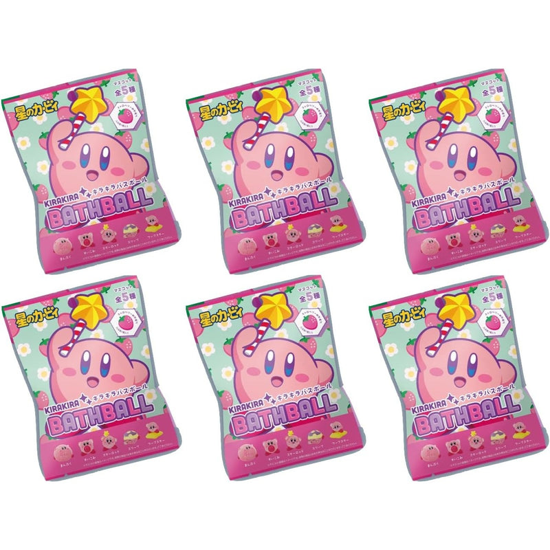 Kirby Sparkling Bath Ball with Mascot Surprise (6-Piece Set) - Tokyo Sakura Mall