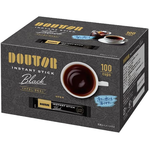 Doutor Stick Coffee DT Instant S Black AG 2g×100 Packs Made in Japan - Tokyo Sakura Mall