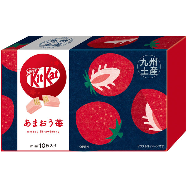 Kit Kat Mini Japan Limited Edition Amaou Strawberries wrapped creamy white chocolate - Tokyo Sakura Mall