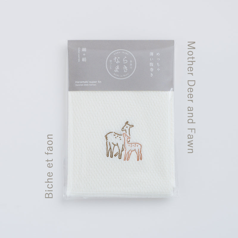 From the best textiles place in Japan / Naramaki Super Thin Belly Warmer - Nara Lucky Charm-  Nara Store Japan