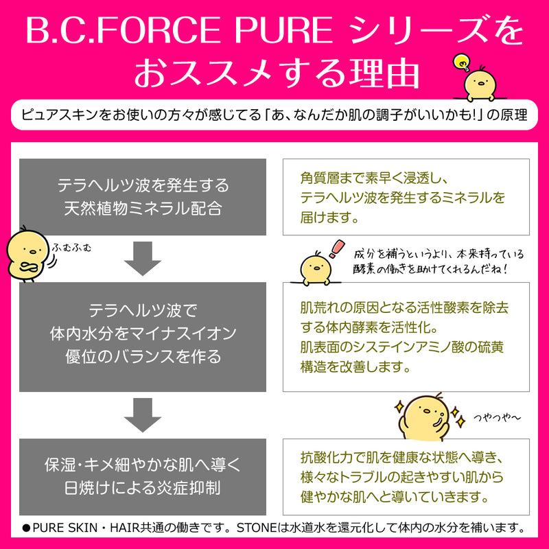 B.C.FORCE PURE SKIN Care 120ml Facial Lotion For Your Beauty Made in JAPAN - Kurumira