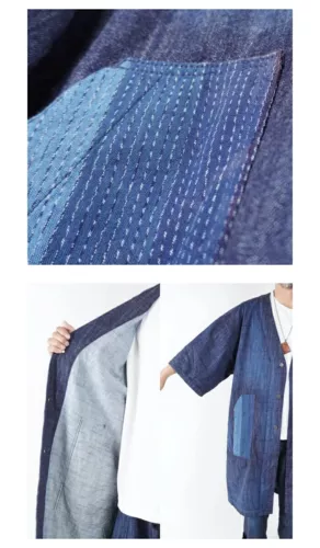 Denim Atelier Jinbaori Coat Jacket masterpiece by craftsmen From JAPAN - The Japan Pride