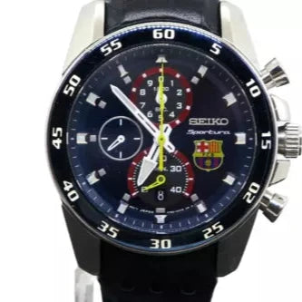 Very Rare Near Mint Seiko Watch Sportura FC Barcelona w/box paper Used F/S - The Japan Pride