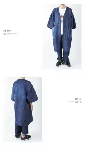 Denim Atelier Jinbaori Coat Jacket masterpiece by craftsmen From JAPAN - The Japan Pride