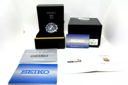 Very Rare Near Mint Seiko Watch Sportura FC Barcelona w/box paper Used F/S - The Japan Pride