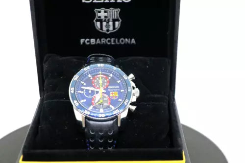 Very Rare Near Mint Seiko Watch Sportura FC Barcelona w/box paper Used F/S - The Japan Pride