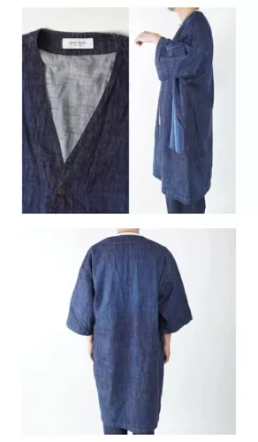 Denim Atelier Jinbaori Coat Jacket masterpiece by craftsmen From JAPAN - The Japan Pride