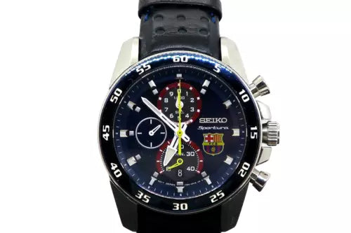 Very Rare Near Mint Seiko Watch Sportura FC Barcelona w/box paper Used F/S - The Japan Pride