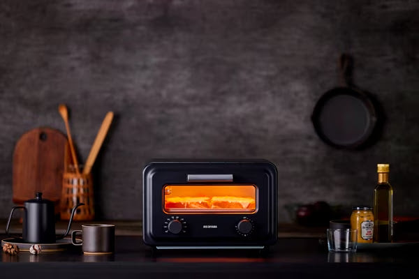 IRIS OHYAMA Steam toaster oven Equipped with far-infrared flat carbon heaters Japan | j-Grab Mall Sakura Japan