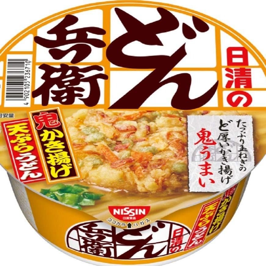 Nissin DONBEI Kakiage Tempura Instant Udon Noodle 97g x 12 packs Japan